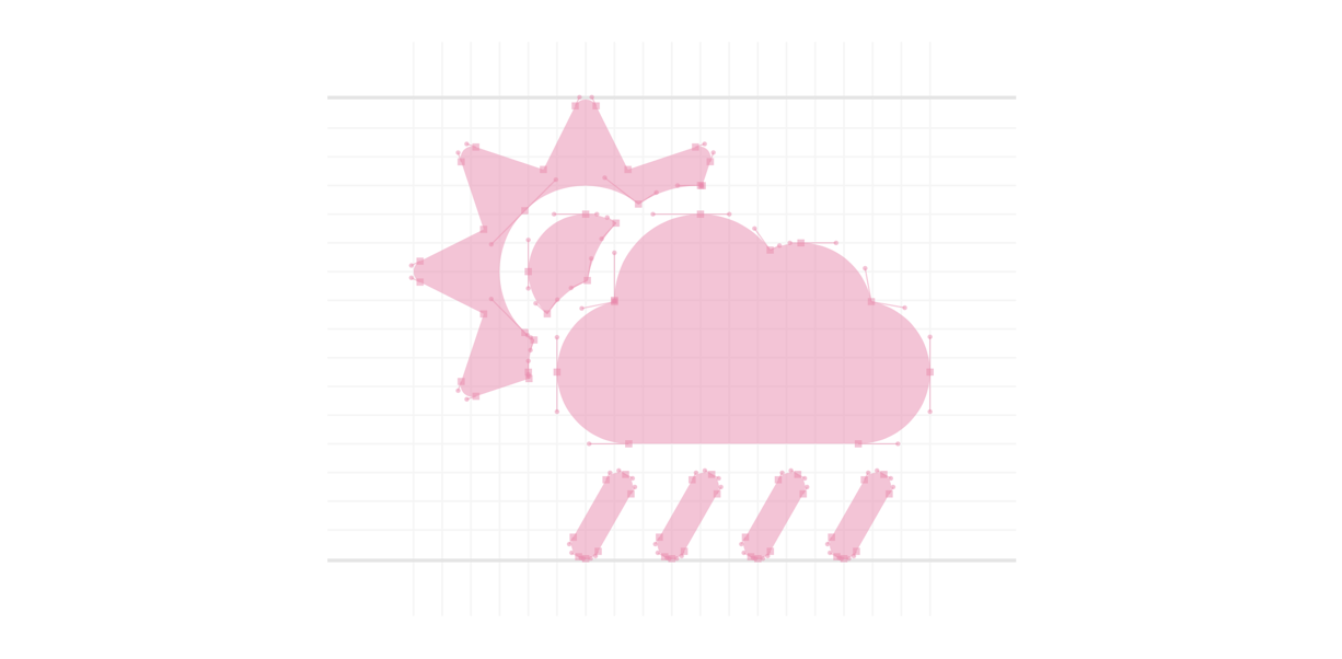 sun-cloud-rain icon by FontAwesome